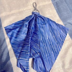 Optic scarf Blue stripes